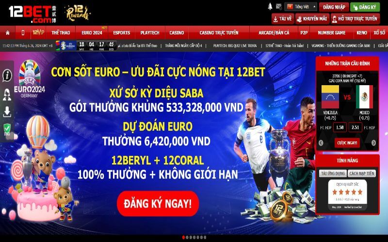 Giới thiệu nhà cái 12Bet